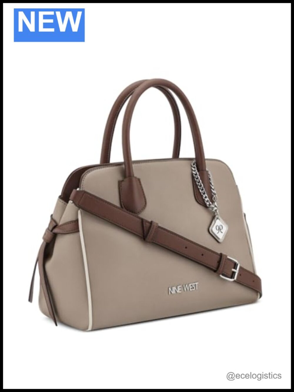 Nine West Isidore Lrg Satchel - Polyethylene/Polypropylene Cotton Blend Lining